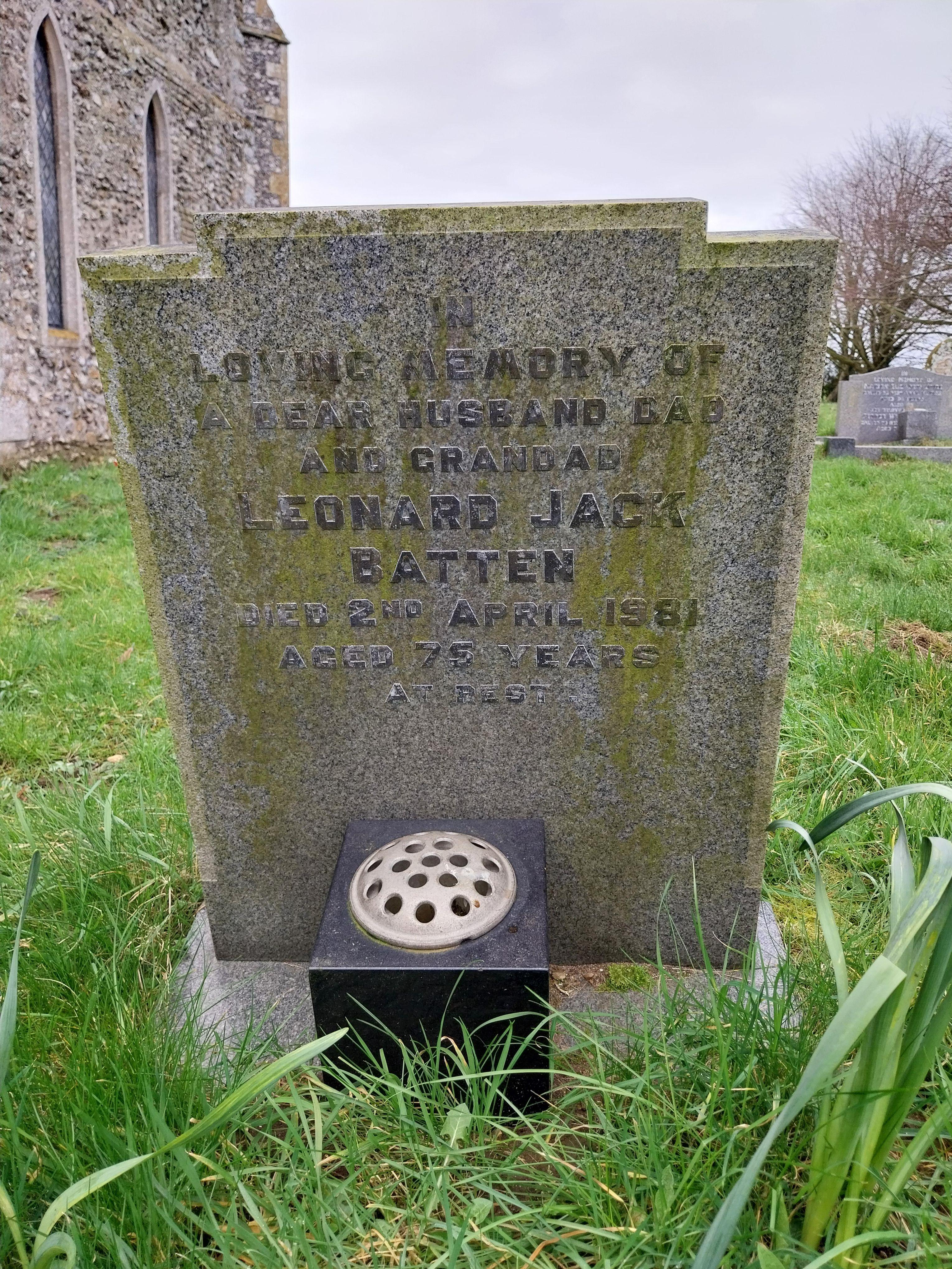 Grave image for BATTEN, Leonard Jack