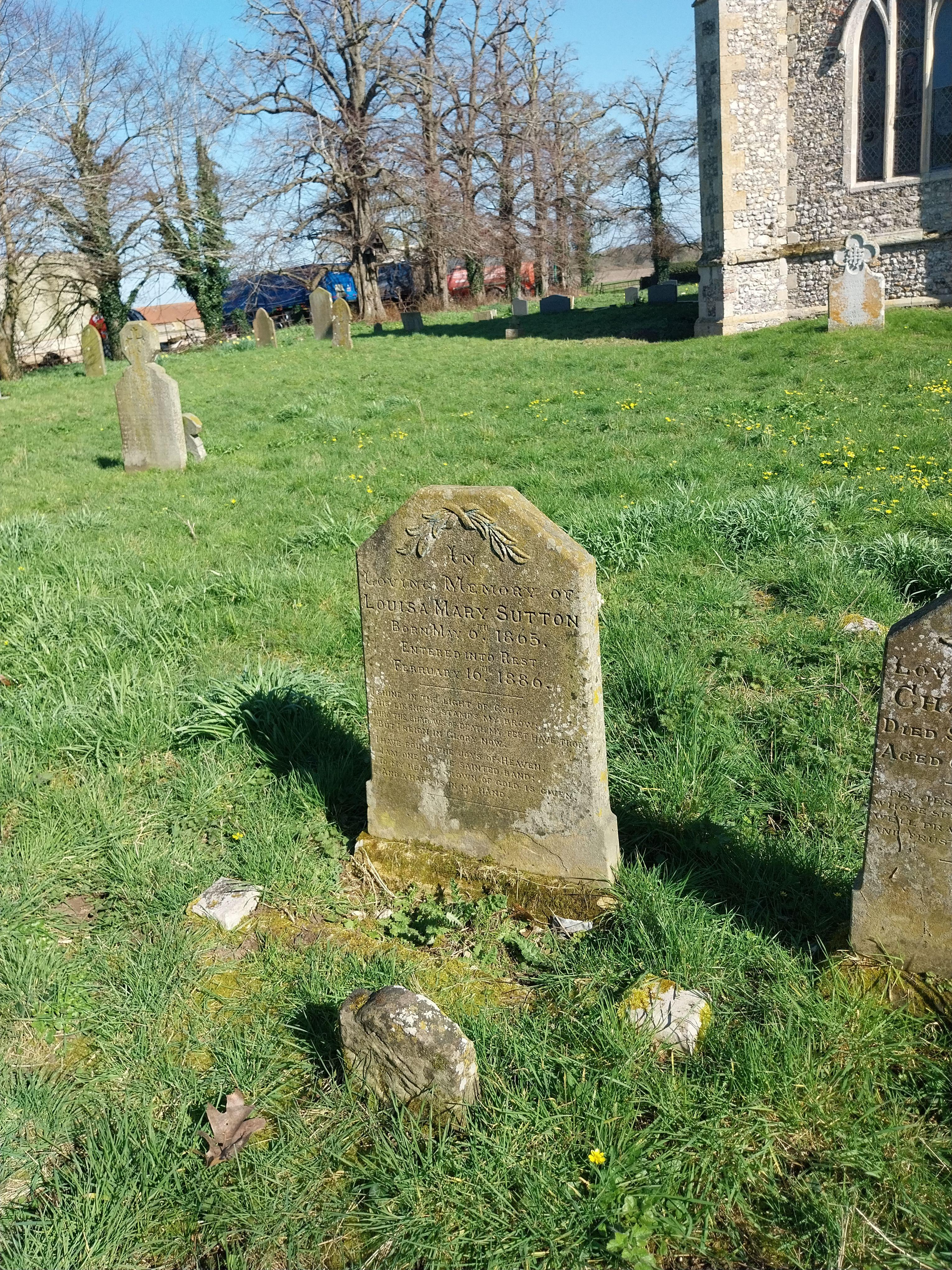 Grave image for SUTTON, Louisa Mary