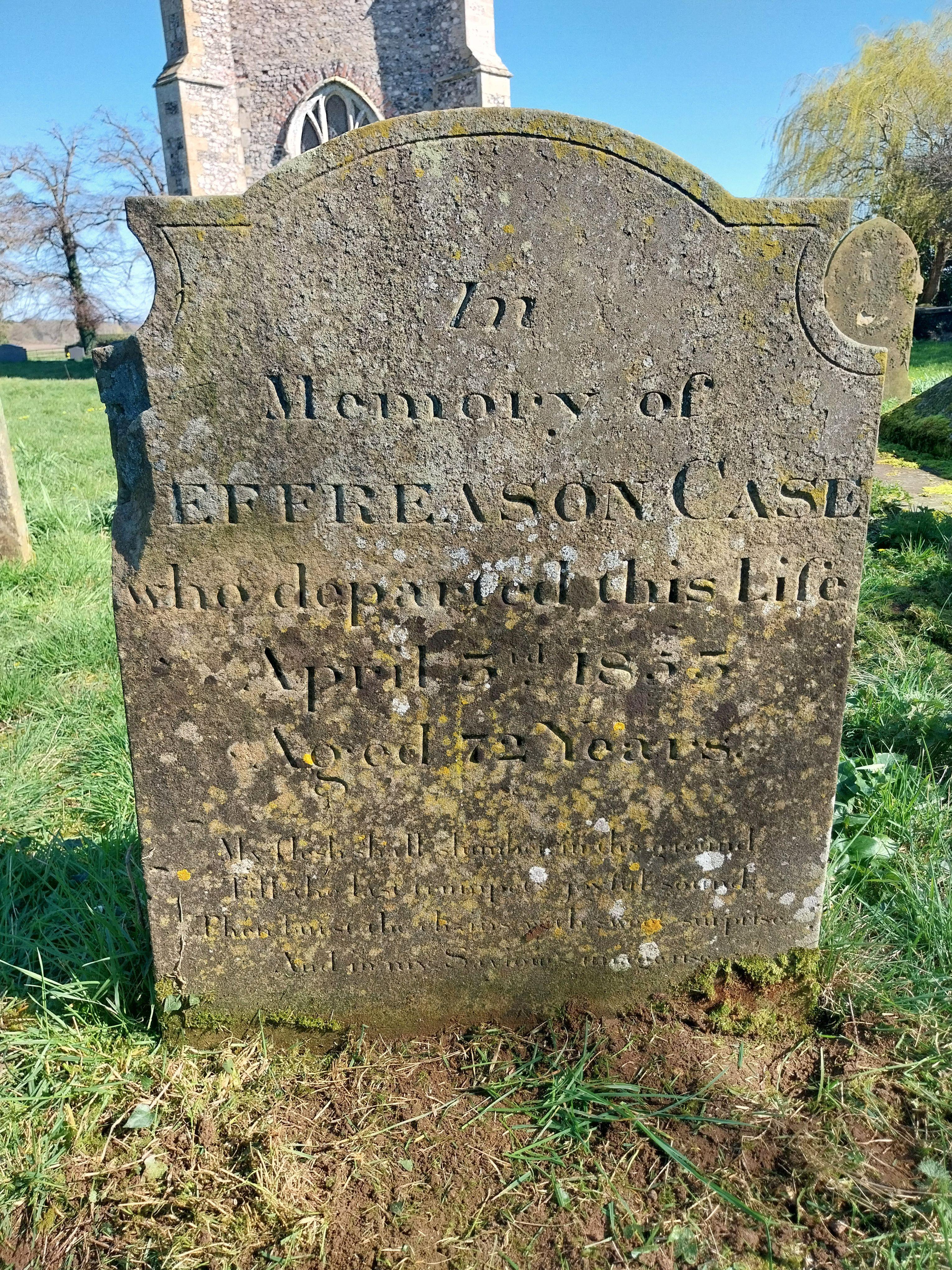 Grave image for CASE, Jeffreason