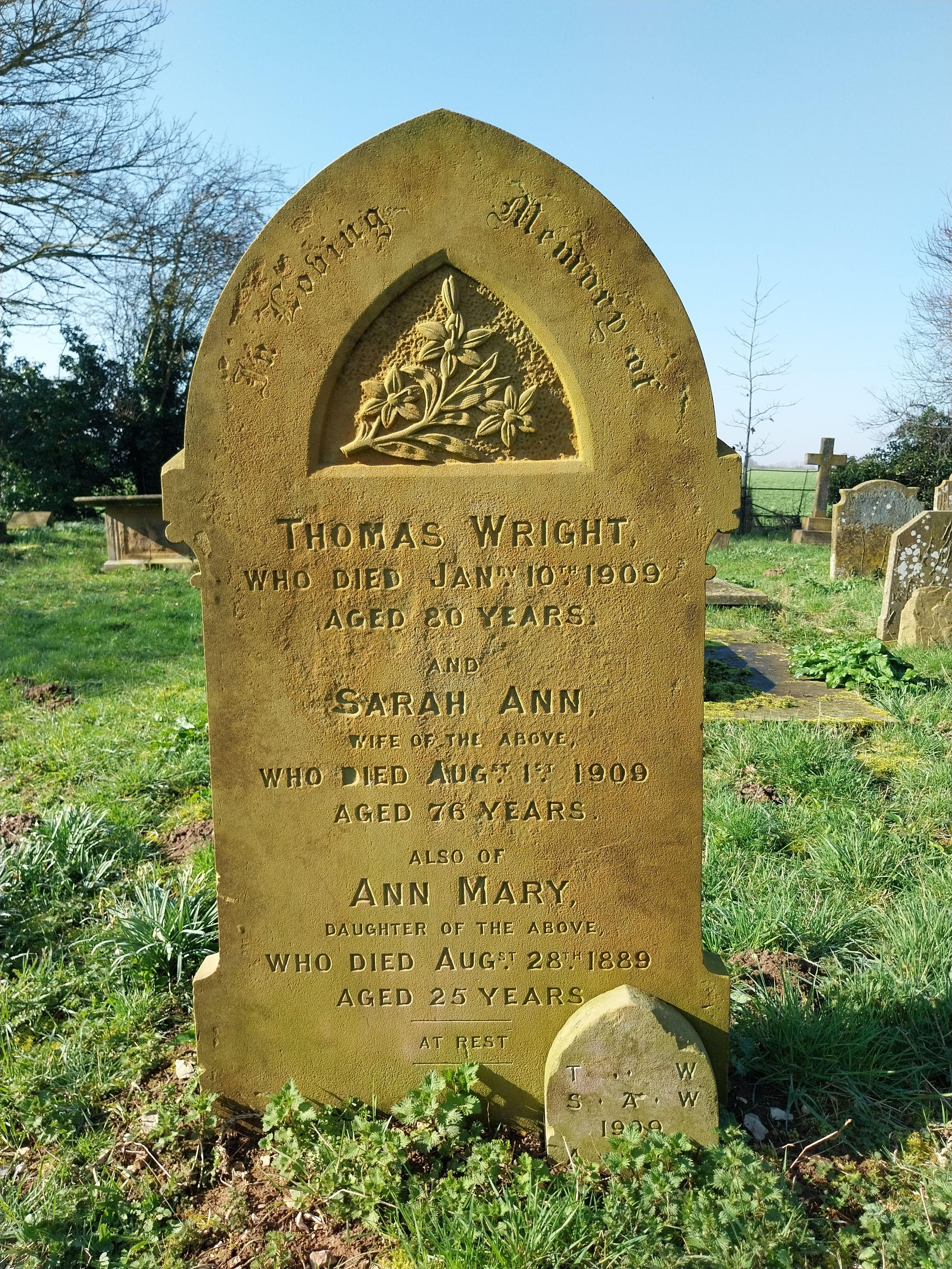 Grave image for WRIGHT, Thomas
