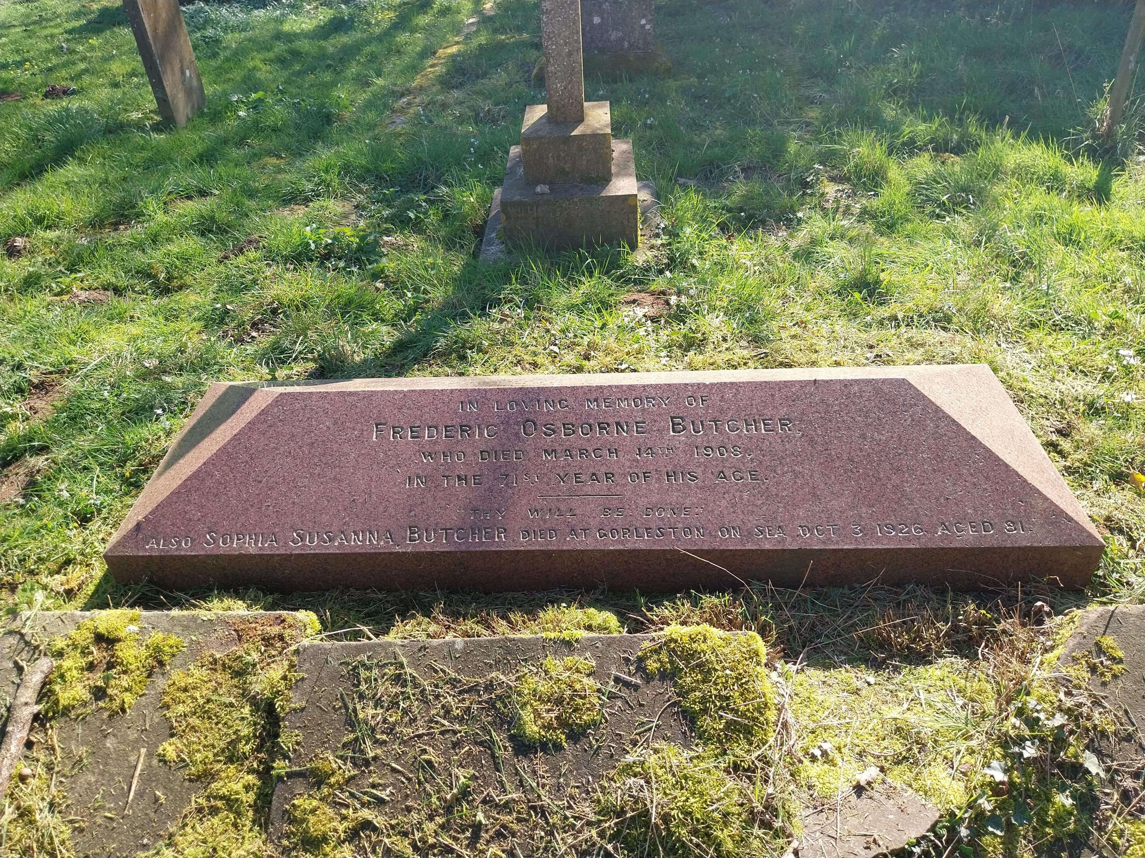 Grave image for BUTCHER, Eliza Ann