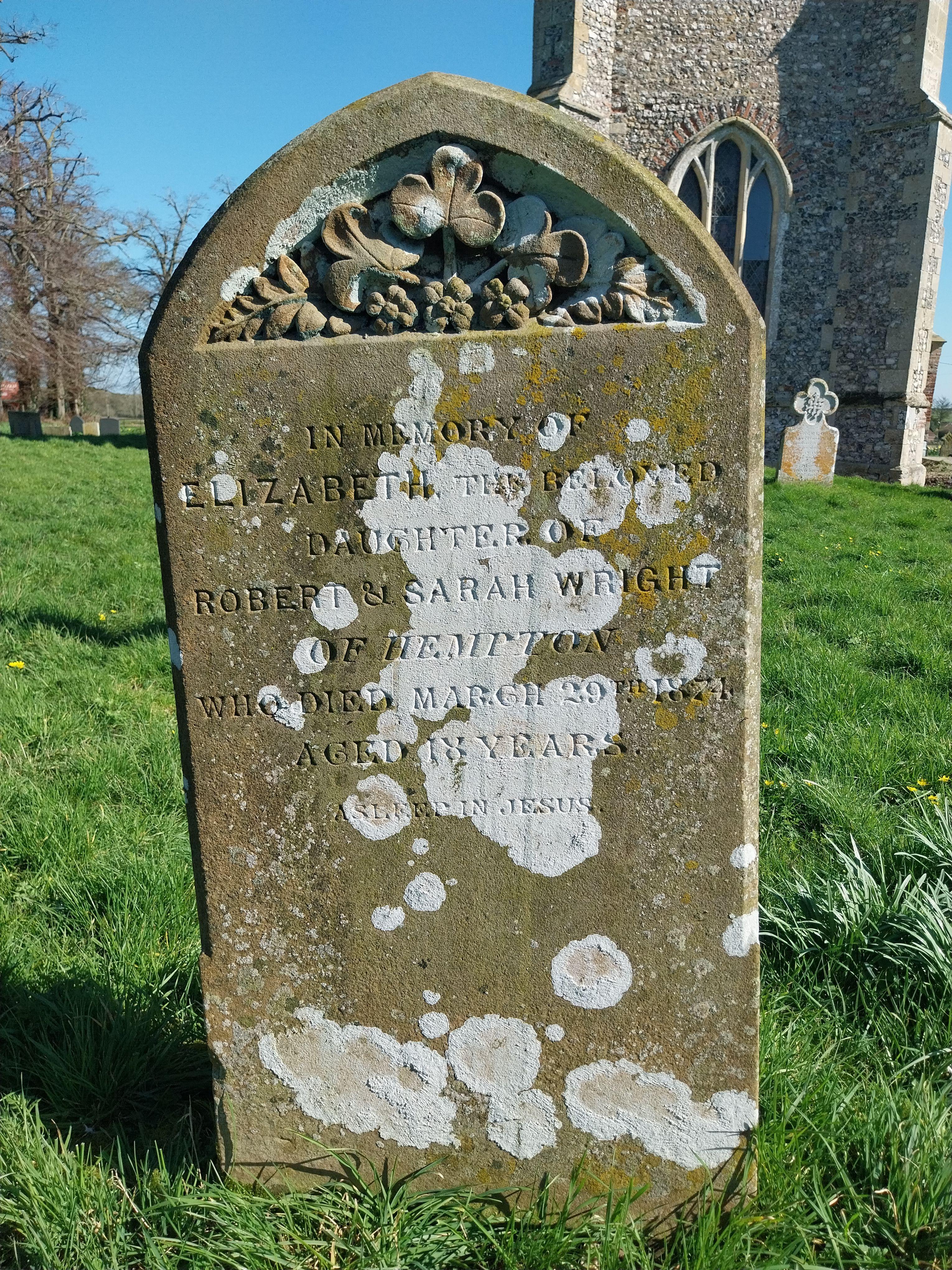 Grave image for WRIGHT, Elizabeth