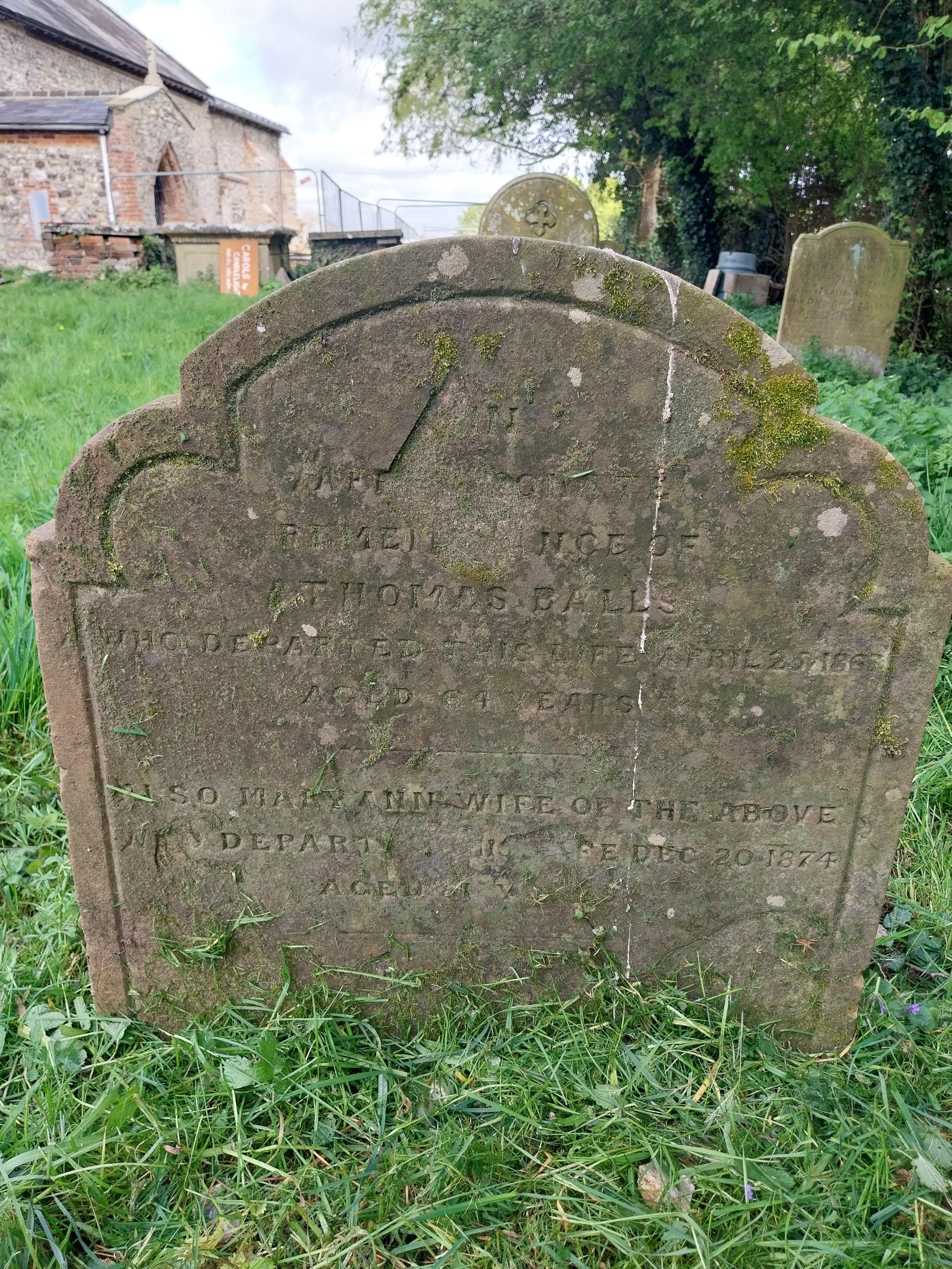 Grave image for BALLS, Thomas