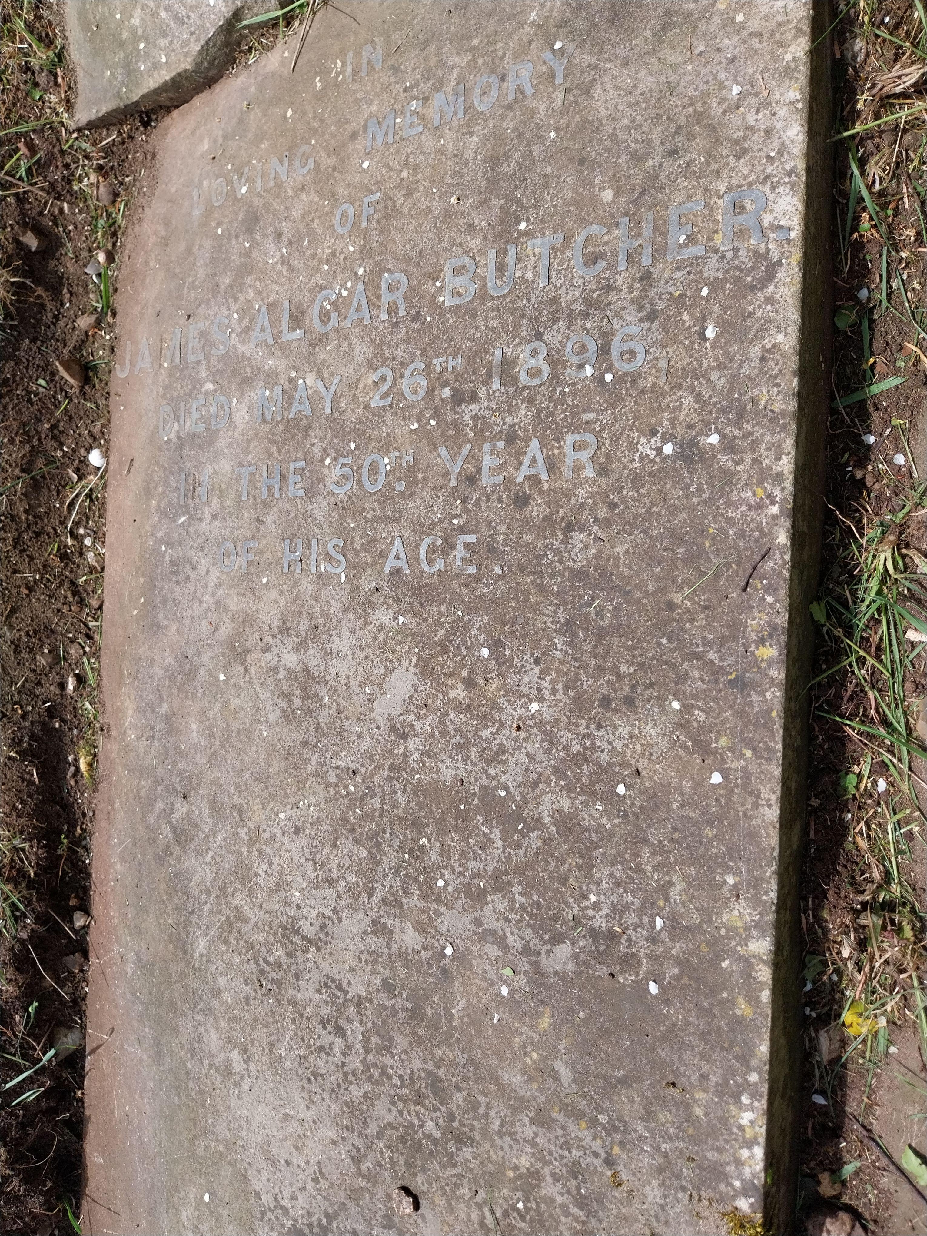 Grave image for BUTCHER, James Algar